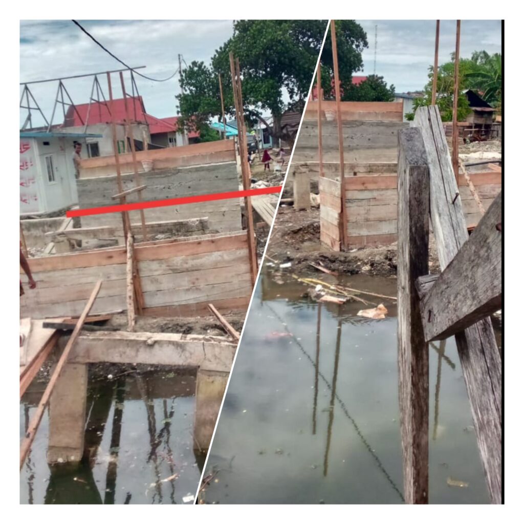 Bangun Jembatan, BPBD Halsel Dinilai Abaikan Keselamatan Warga