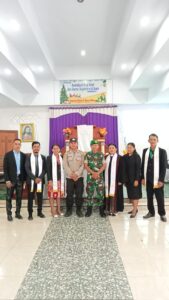 Kodim 1509/Labuha Kerahkan Personil Pengamanan Ibadah Natal 2023.