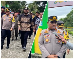 Cek Kesiapan Pengamanan Pemilu 2024, Kapolres dan Pemda Halsel Kunker di Wilayah Obi