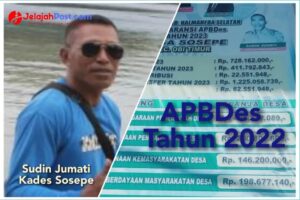 Hampir 5 Tahun Pimpin Desa Tanpa Fisik, Kades Sosepe Diduga Gelapkan DD
