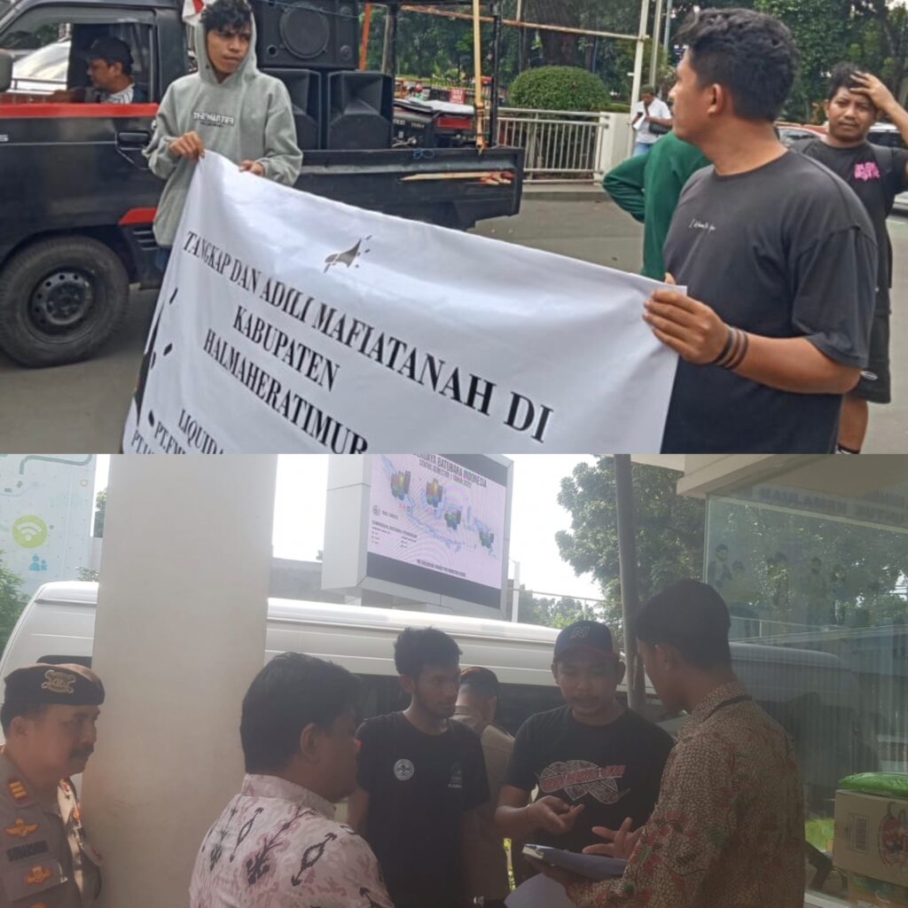 Pasca Selesai Aksi Front Mahasiswa Haltim Jakarta Gelar Konferensi Pers, Tuntut Cabut Izin PT. FMI