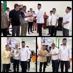 Silaturahmi di Kecamatan Obi Bupati Bassam Kasuba Berikan Bantuan di 12 Kolompok Tani