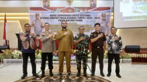 Polda Malut Gelar Rapat Koordinasi, Bupati Bassam : Meski Beda Pilihan Kita Tetap Jaga Persatuan dan Kerukunan