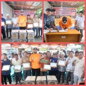 Bupati Bassam Serahkan 413 Bantuan Mesin Ketinting Guna Mendukung Nelayan di Halsel