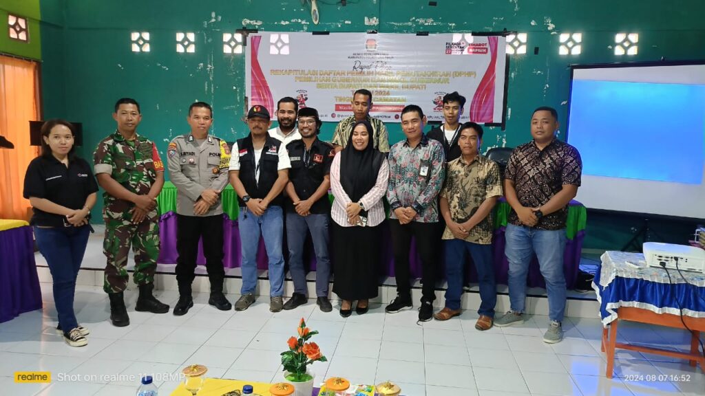 Rekapitulasi DPHP Kecamatan Wasile Timur Haltim Capai 8,529 Pemilih
