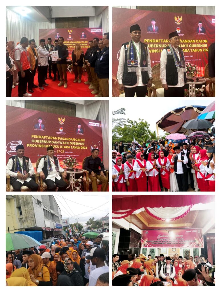 Paslon MK-Bisa Resmi Daftar ke KPU Provinsi Malut, Dokumen Dinyatakan Lengkap