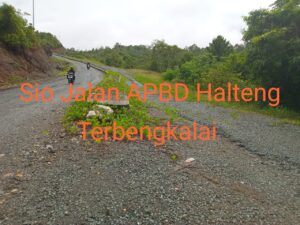 Jalan Patani Gemia Mangkrak, Puluhan Milyar APBD Halteng Terbuang Sia-sia