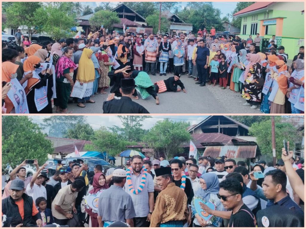 Pajoge Tarian Khas Buton, Menyambut Paslon Bassam-Helmi di Gandasuli Bacan Selatan