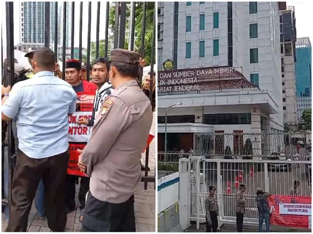 Koalisi Marhaen Gelar Aksi Demo di Kantor PT. ARA dan Kantor Kementerian ESDM RI