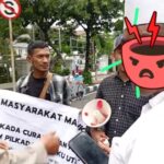 Astaga..! Diduga Preman Bayaran Sherly Laos Bubarkan Massa Aksi di Depan MK