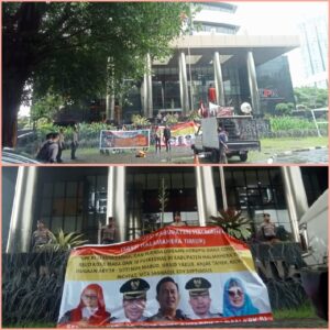Demo, Massa Aksi Desak KPK RI Usut Tuntas Dugaan Korupsi Covid-19 dan Dana Hibah di Haltim