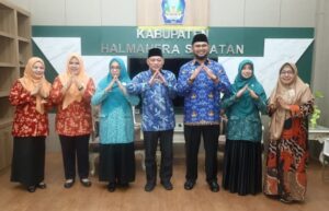 Bupati Bassam Sambut Wagub Malut dalam Agenda Safari Ramadan dan Gebyar Pasar Murah di Halsel