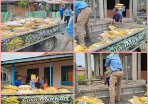 Menjelang Lebaran, PT. Wanatiara Persada Salurkan 2 Ton Sembako di 8 Desa Lingkar Tambang