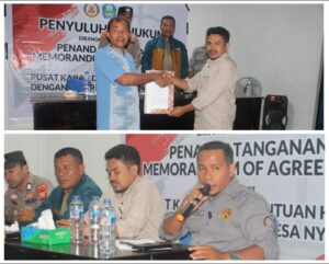 Jamin Pelayanan Hukum Gratis Untuk Masyarakat, PKBH UNSAN Gelar Penyuluhan di Desa Nyonyifi