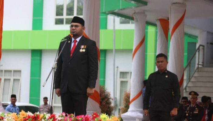 Pimpin Upacara Hari Sumpah Pemudah, Bupati Bassam Bacakan Amanat Menpora RI.