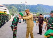 Batalyon 867 Satria Tiba di Bumi Saruma, Disambut Langsung Bupati Bassam
