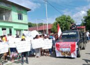 Ratusan Masyarakat Wayaloar Turun Aksi, Soroti SK PJ Sateri Odu Yang Diperpanjang Sebanyak Tiga Kali