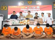 Ratusan Kg Narkoba Dimusnahkan Mapolres Lampung Selatan, Bupati Saksikan Pemusnahan Terbesar Sepanjang 2025