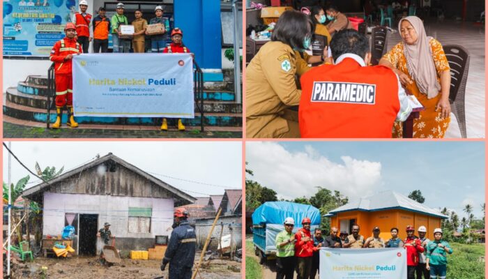 Banjir di Halbar, Harita Nickel Kirim Bantuan Logistik dan Terjunkan Emergency Response Team