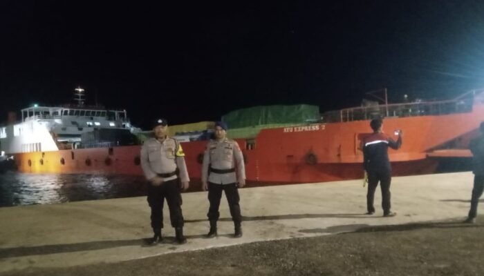 Polres Lampung Selatan Gelar Pengamanan Sandar Perdana KMP Ayu Express 2 di Pelabuhan PT SMA