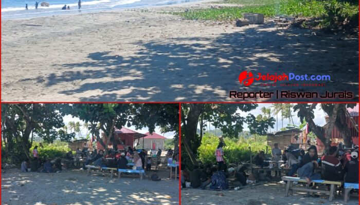 Punya Daya Tarik, Pantai Desa Soligi di Obi Selatan Ramai Pengunjung di Akhir Pekan